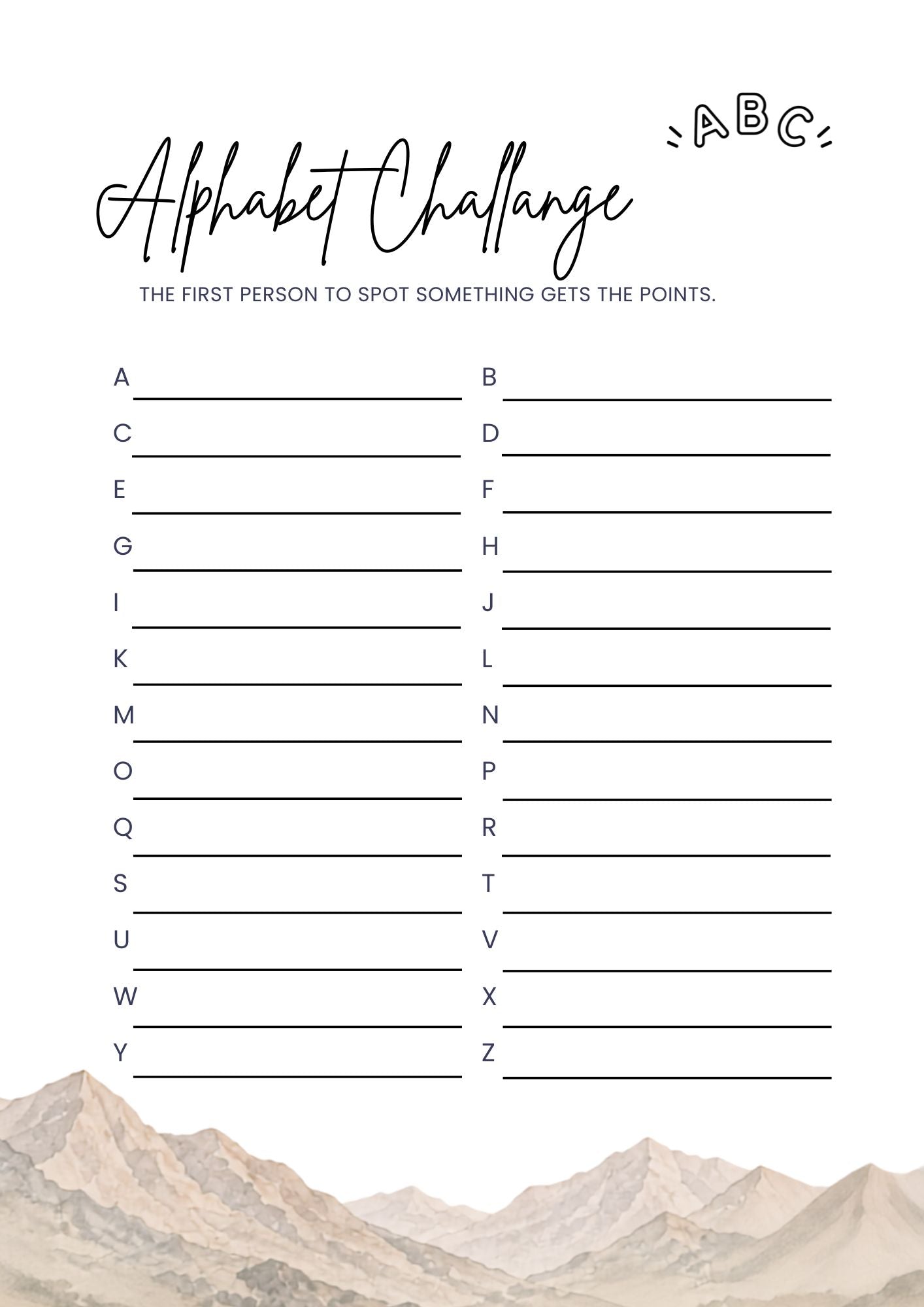 Travel Activity Book (Printable PDF)